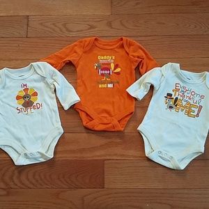 Thanksgiving Newborn Onesies NWT